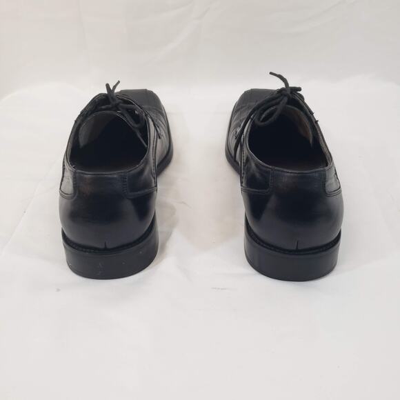 Stacy Adams Black Leather Oxford Lace Up Square Toe Dress Shoes Mens 9 main image 7